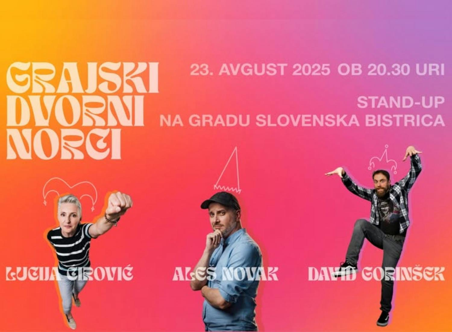 Grajski dvorni norci – stand-up večer